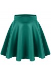 Women's Basic Versatile Stretchy Flared Casual Mini Skater Skirt