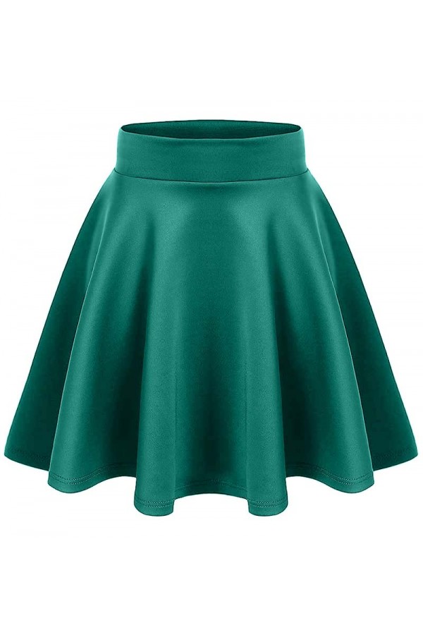 Women's Basic Versatile Stretchy Flared Casual Mini Skater Skirt