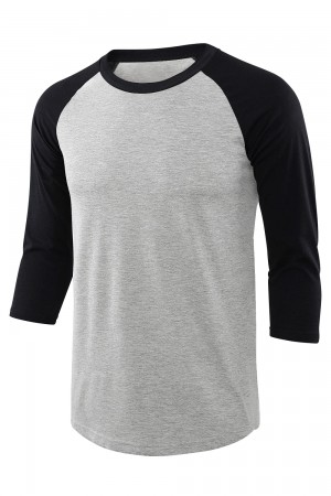 Mens 3/4 Sleeve Baseball Shirts