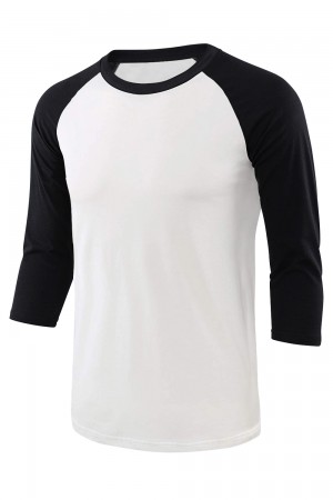 Mens 3/4 Sleeve Baseball Shirts